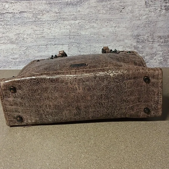 Rebecca Minkoff Croc Embossed Satchel - Picture 7 of 14